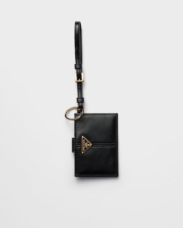 Leather card holder - Black Leather card holder - Black