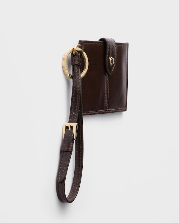 Leather card holder - Dark Brown Leather card holder - Dark Brown