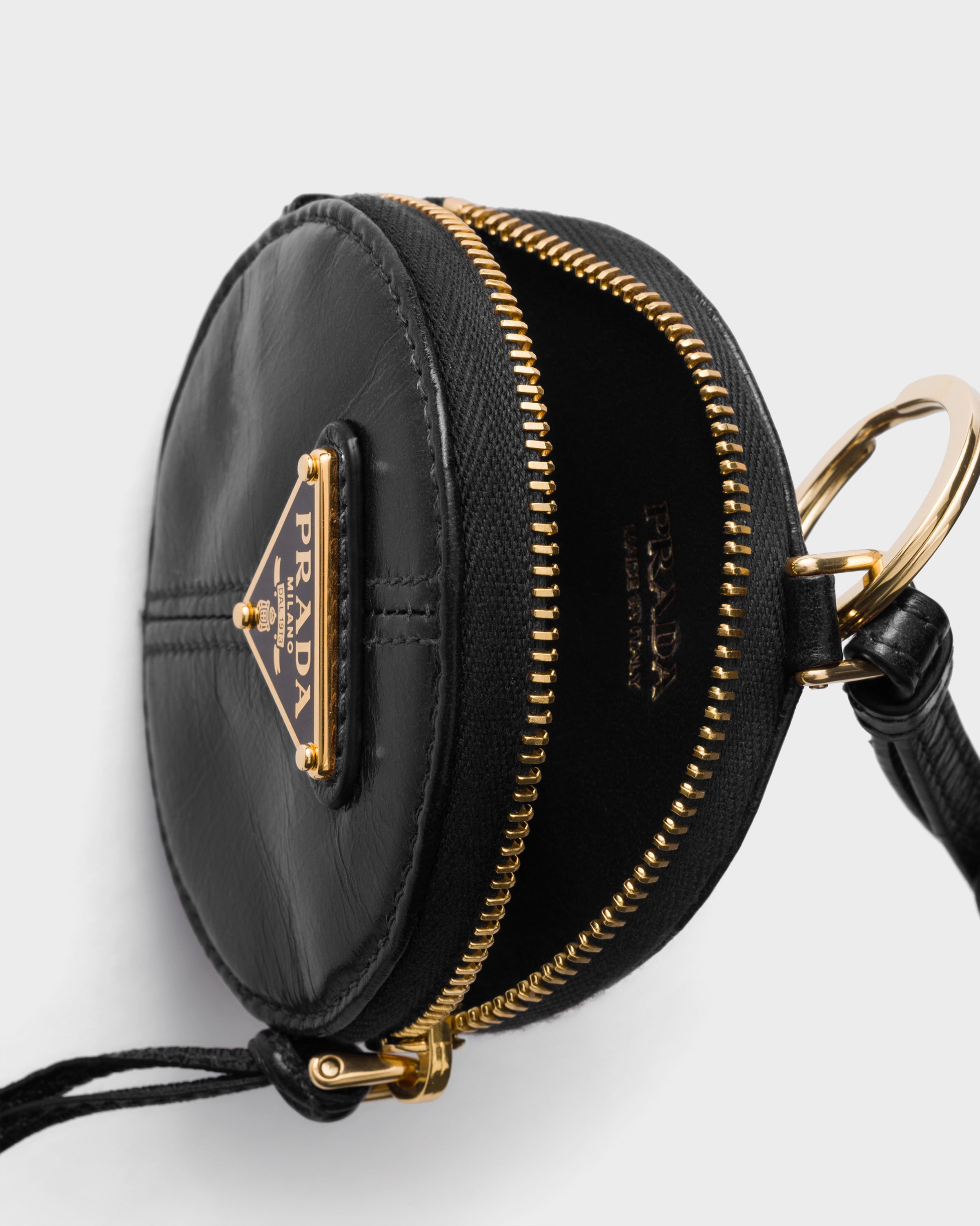 Black Leather Mini-pouch | PRADA - Saudi Arabia