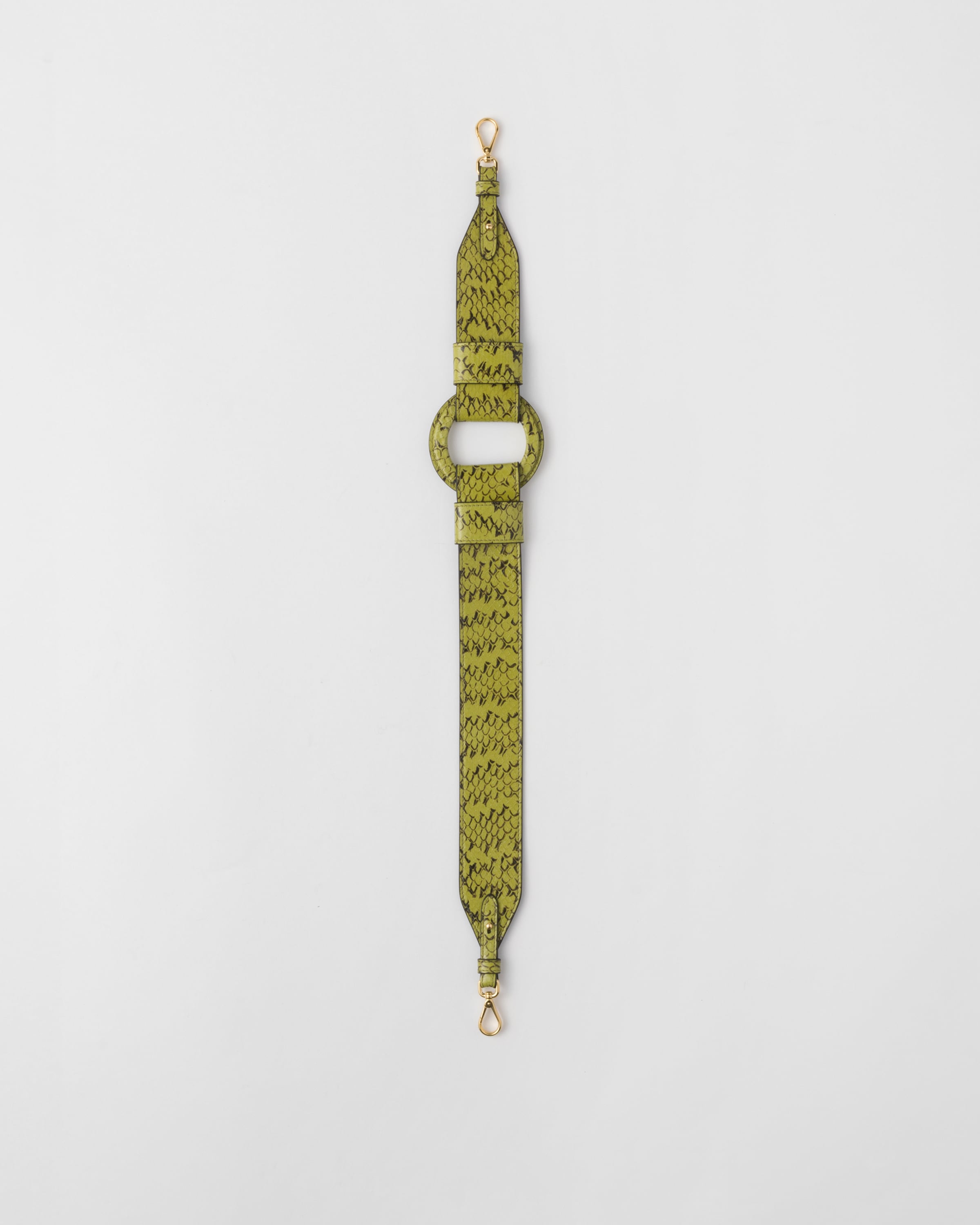 Prada Ayers Leather Shoulder Strap In Ivy Green