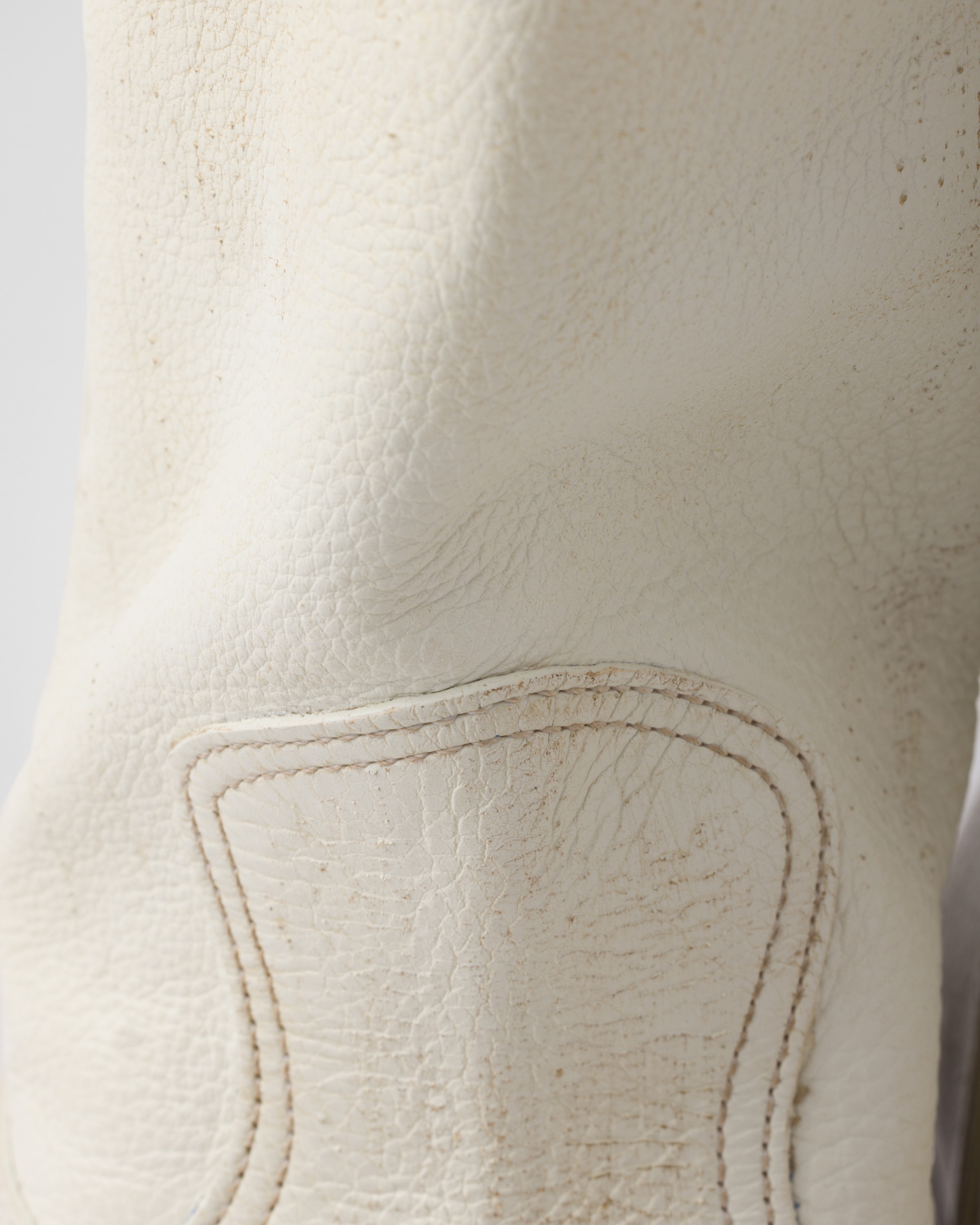 Chalk White Leather boots | PRADA