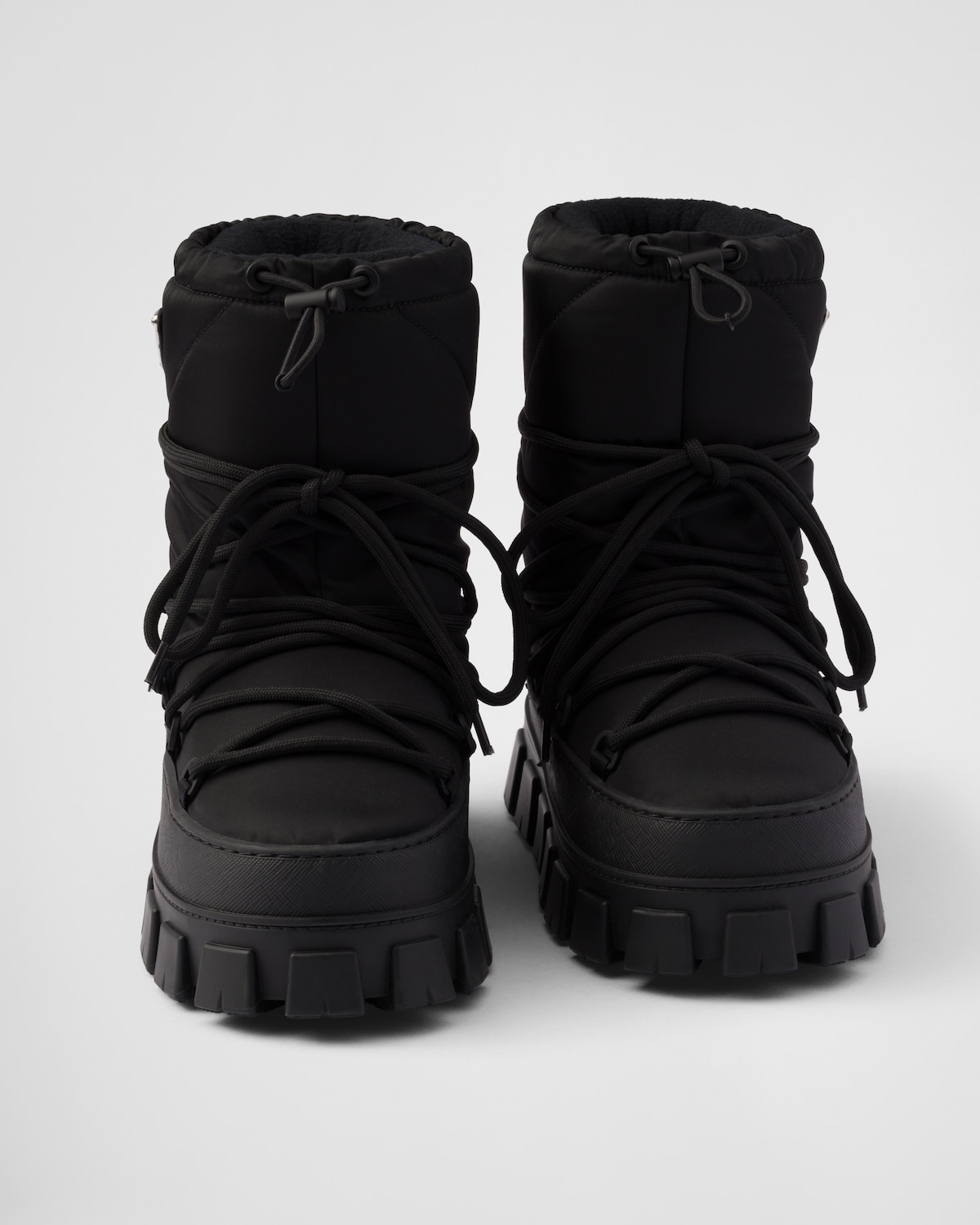 PRA RE-NYLON GABARDINE APRÃˆS SKI BOOTIES WHITE