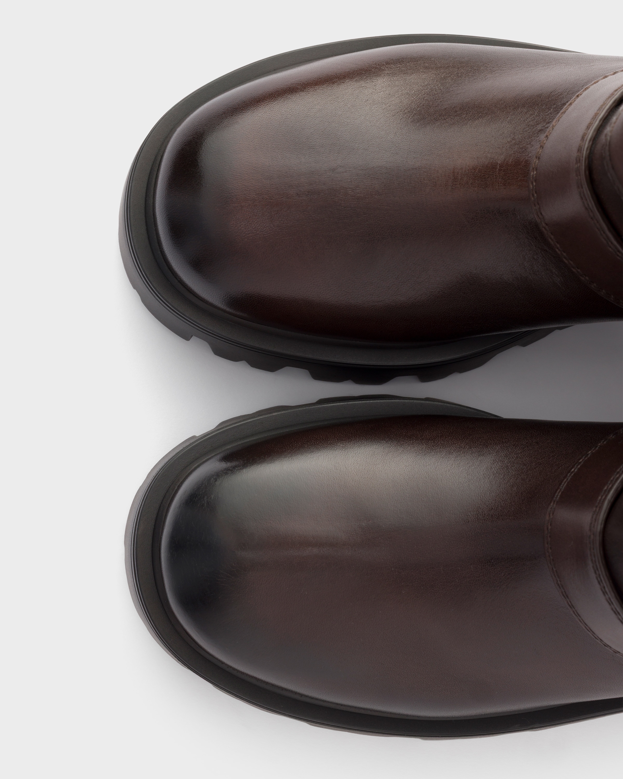 Teak Leather Mid-calf Boots | PRADA - United States