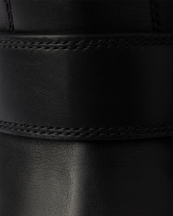 Leather and shearling booties - Black Leather and shearling booties - Black