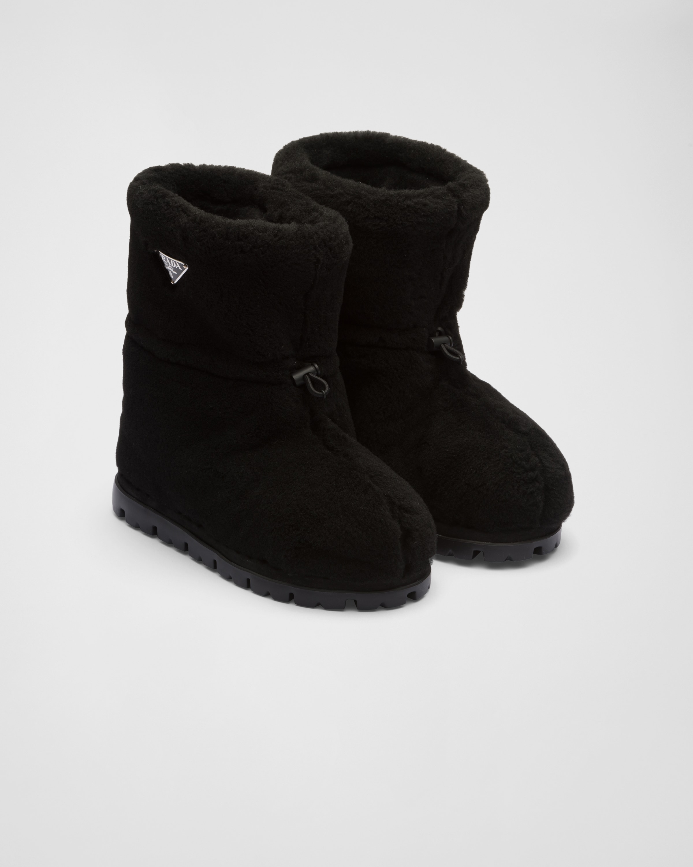 Shearling booties