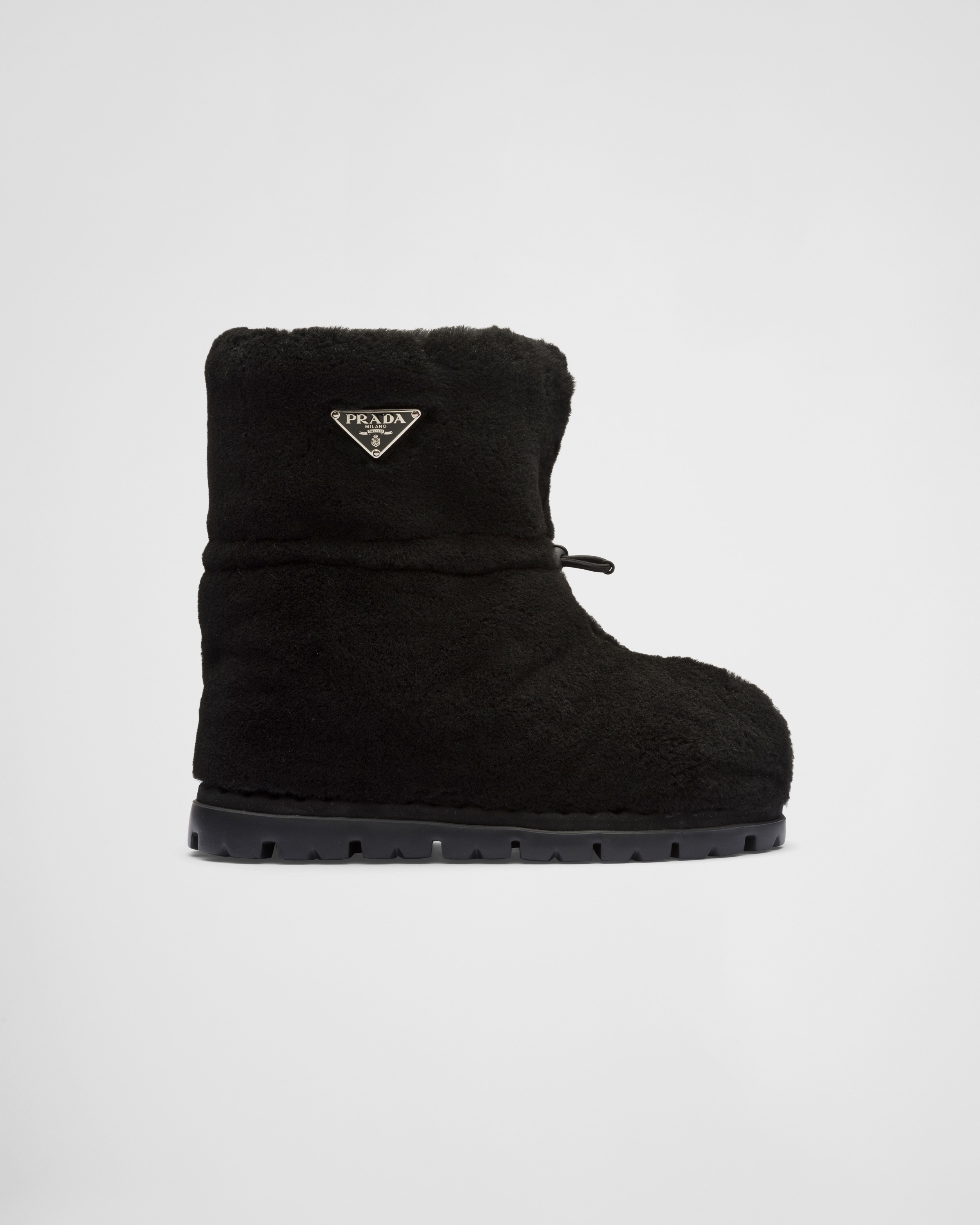 Prada black boots sales