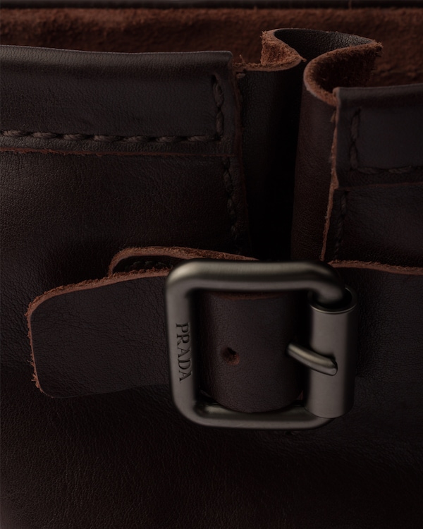 皮革中筒靴 皮革中筒靴