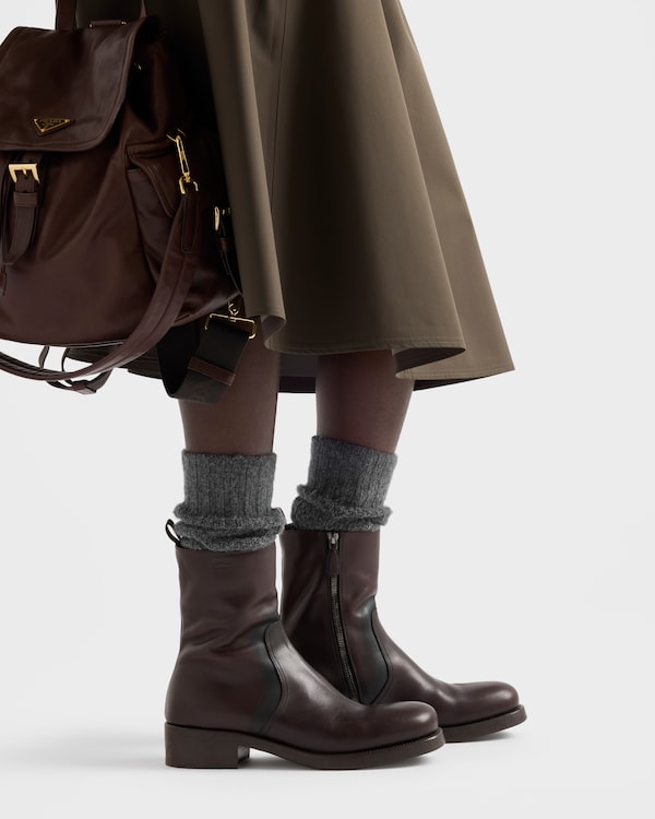 Leather mid-calf boots Leather mid-calf boots