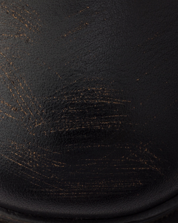 Botas de piel con efecto desgastado - Negro Botas de piel con efecto desgastado - Negro