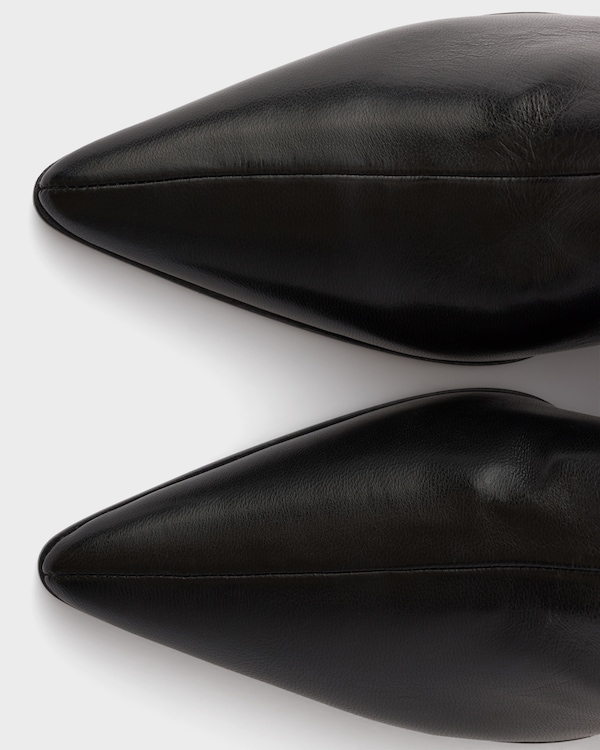Stretch nappa leather booties - Negro Stretch nappa leather booties - Negro