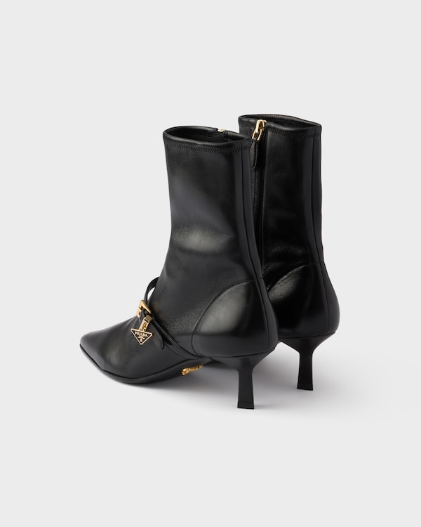 Stretch nappa leather booties - Negro Stretch nappa leather booties - Negro