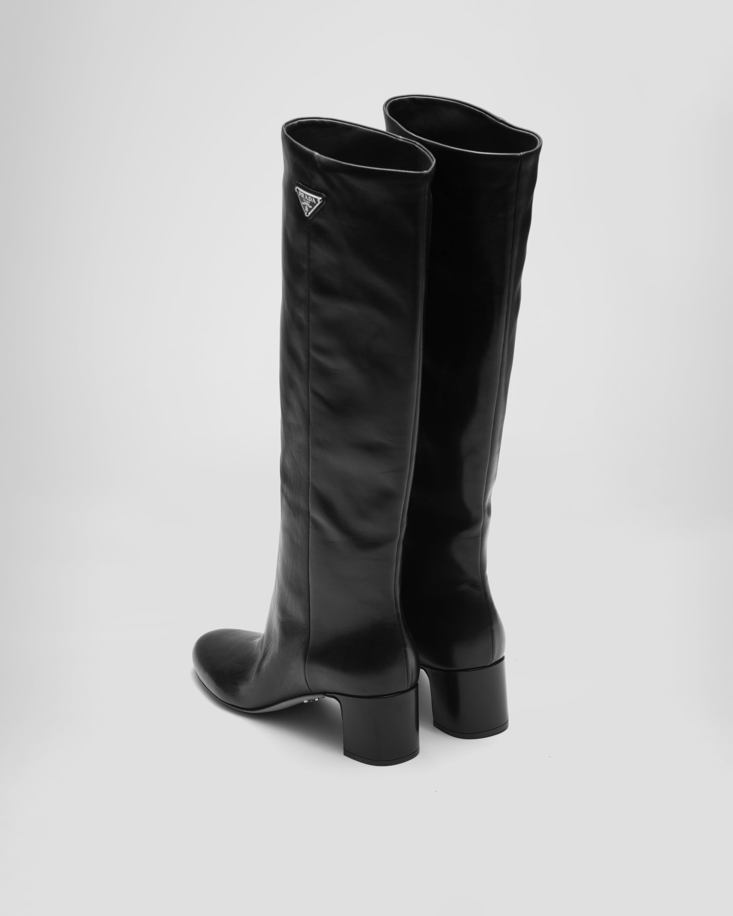 Black Leather Boots PRADA