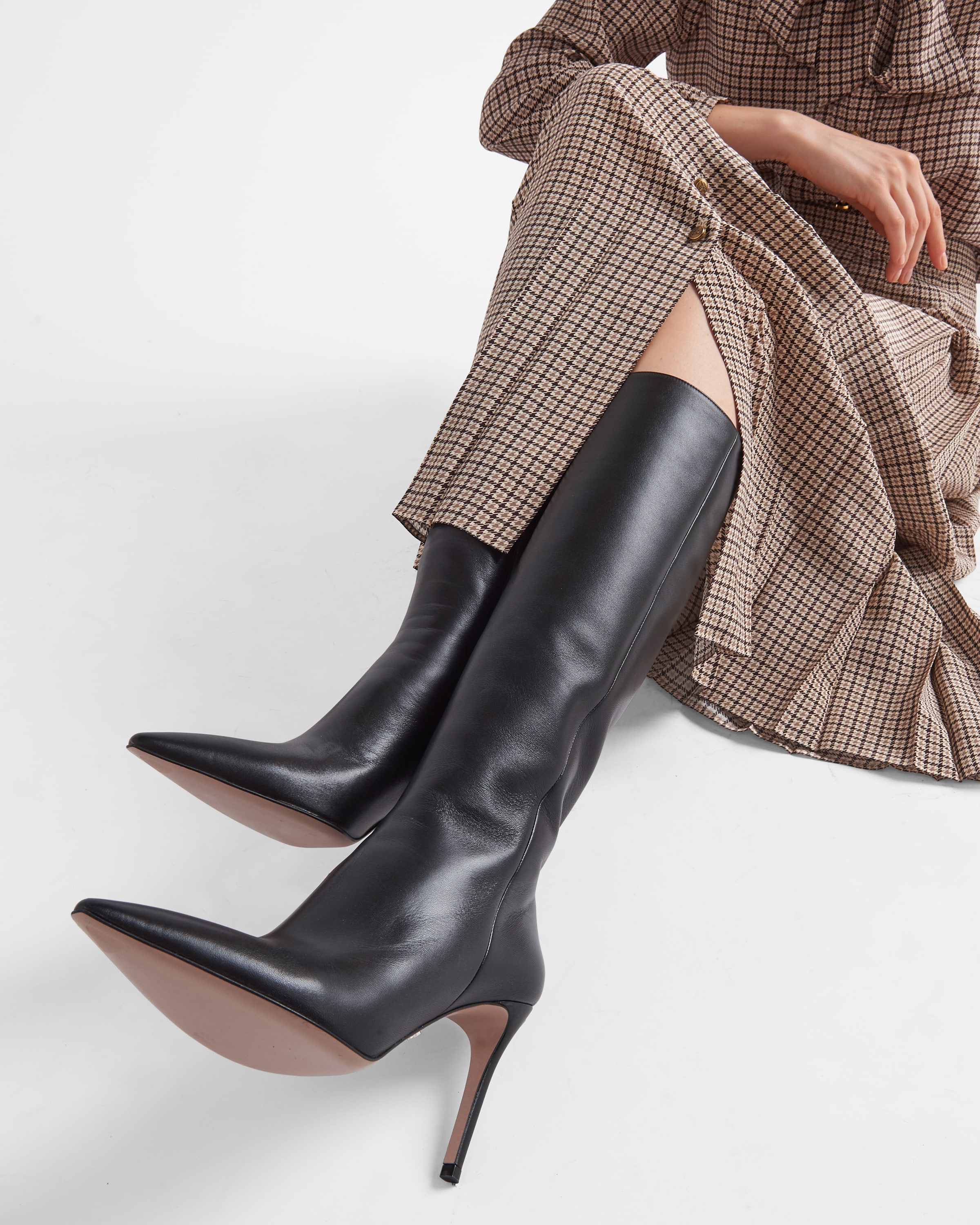 Prada knee high boots sale