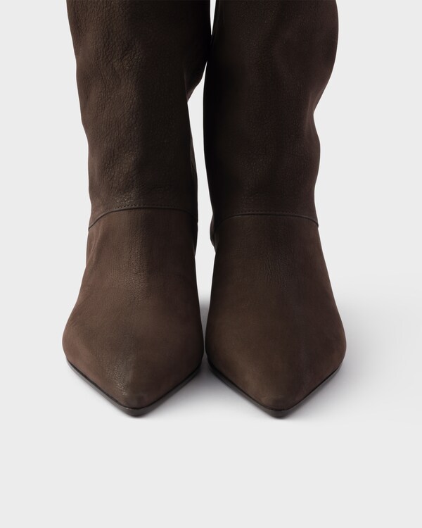 Bottes en cuir - Marron Foncé Bottes en cuir - Marron Foncé