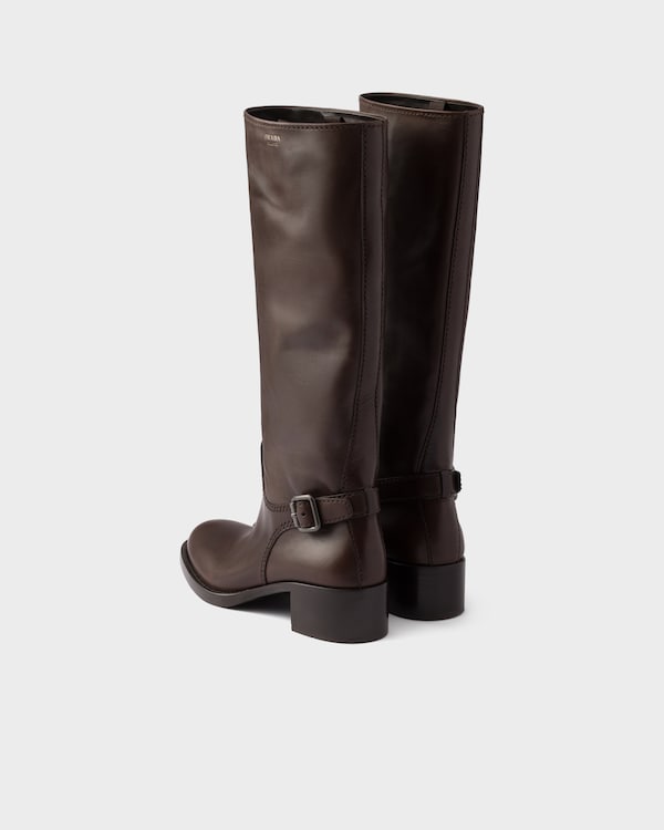Leather boots - Teak Leather boots - Teak