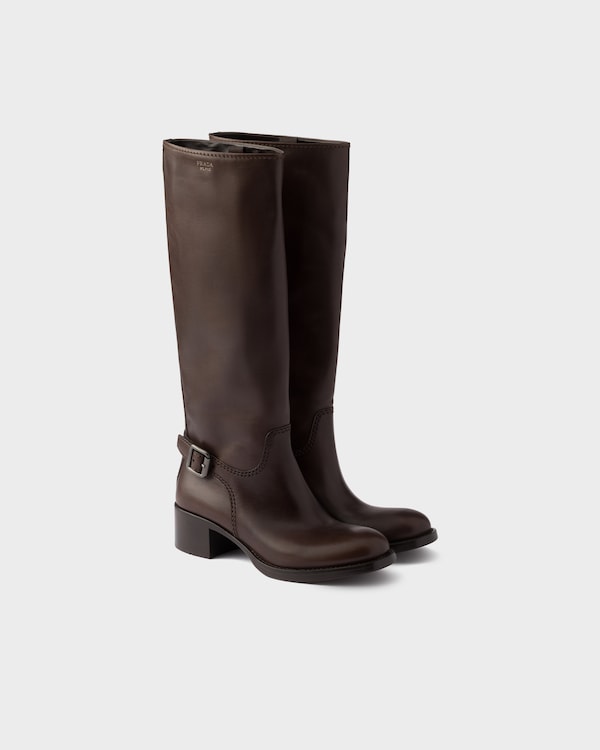 Leather boots - Teak Leather boots - Teak
