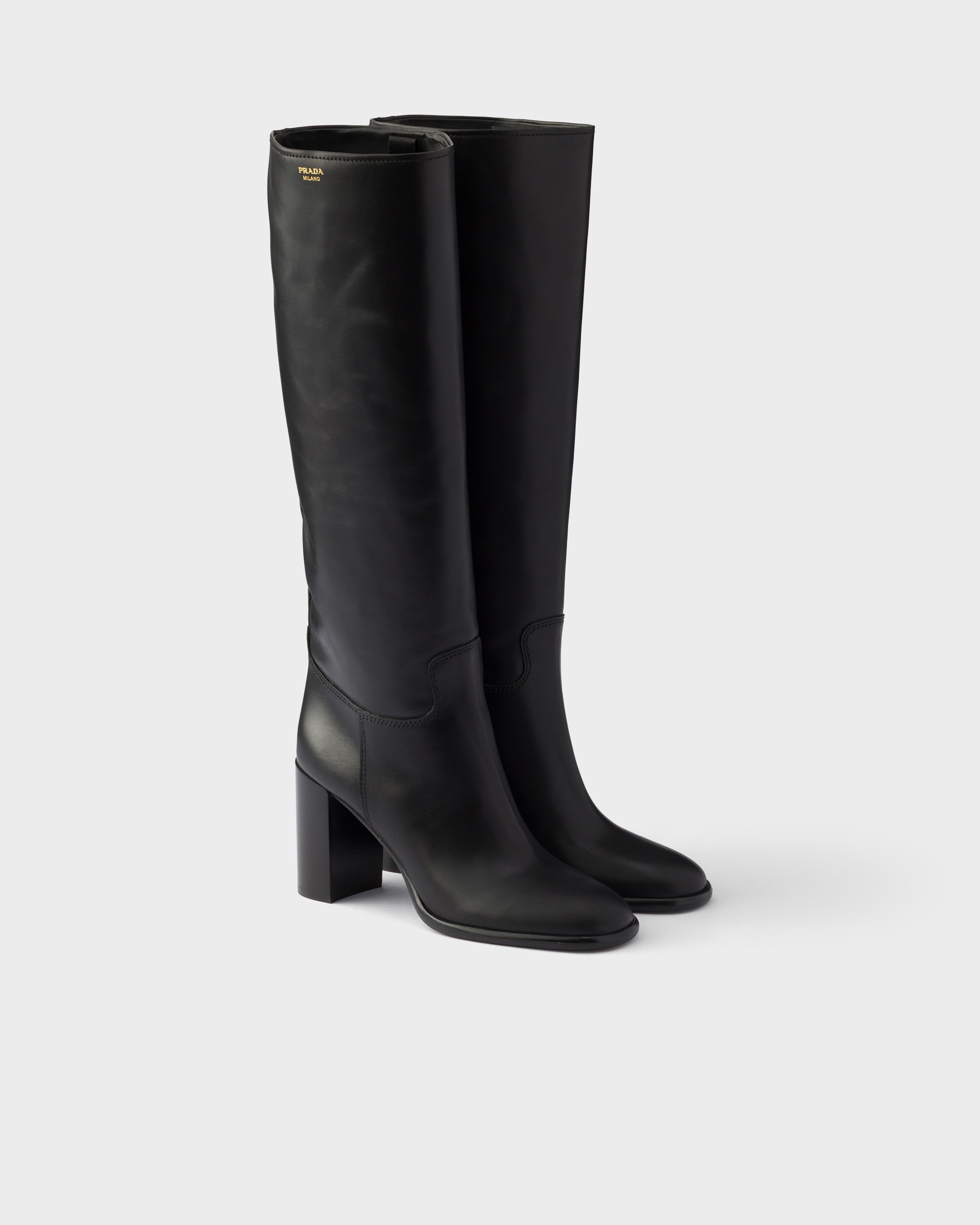 Black Leather Boots | PRADA