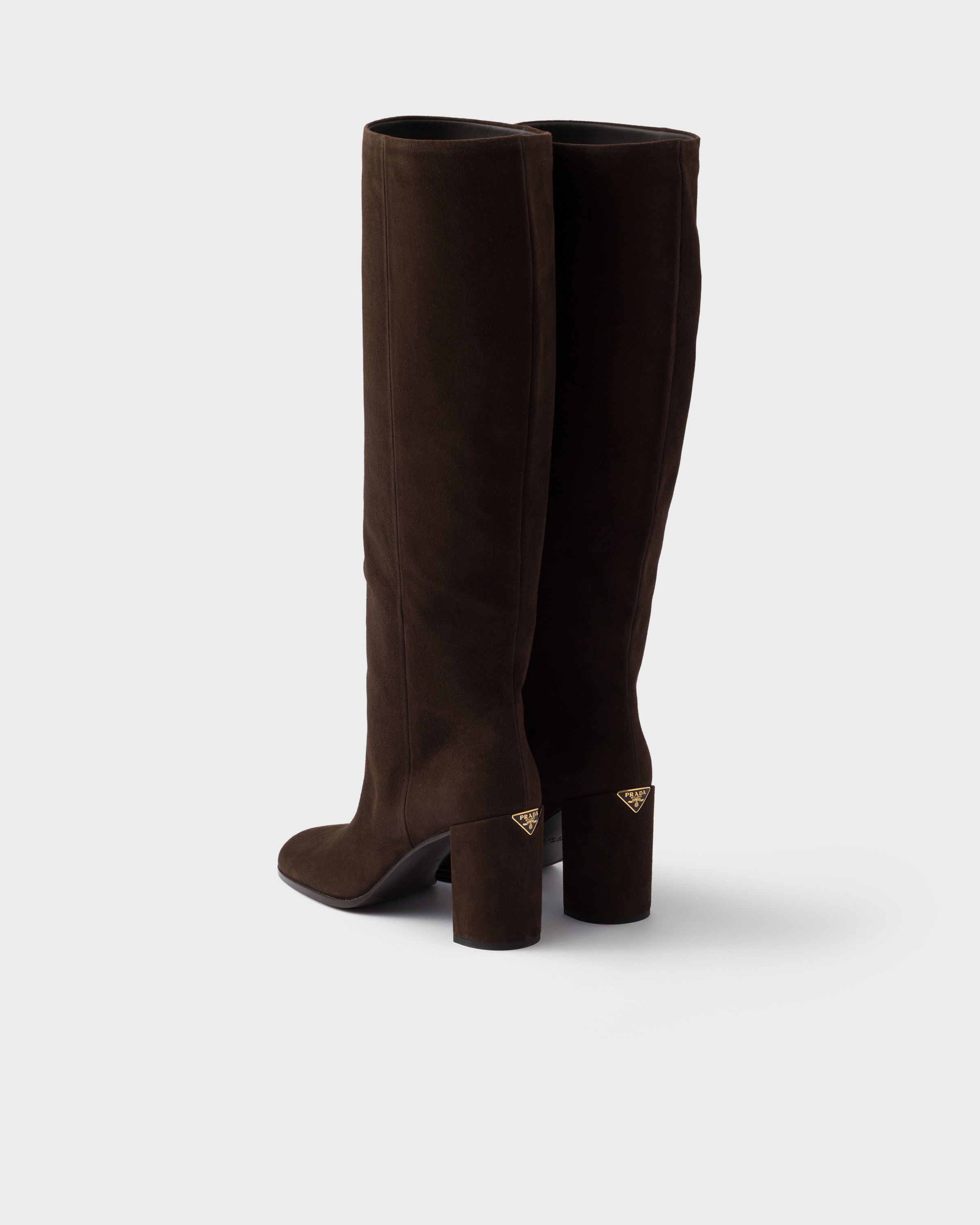 シューズ・サンダルその他 Prada Dark brown suede boot Dark Brown Suede booties | PRADA