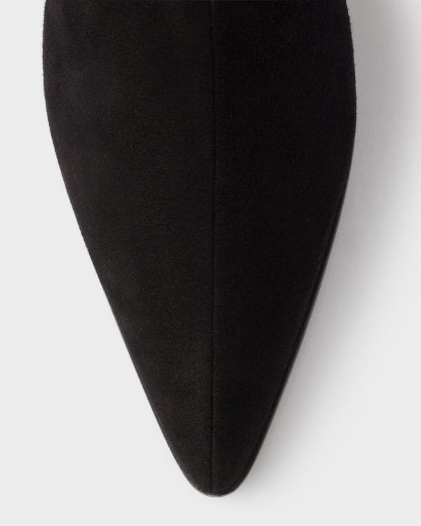 Stretch suede boots - Black Stretch suede boots - Black