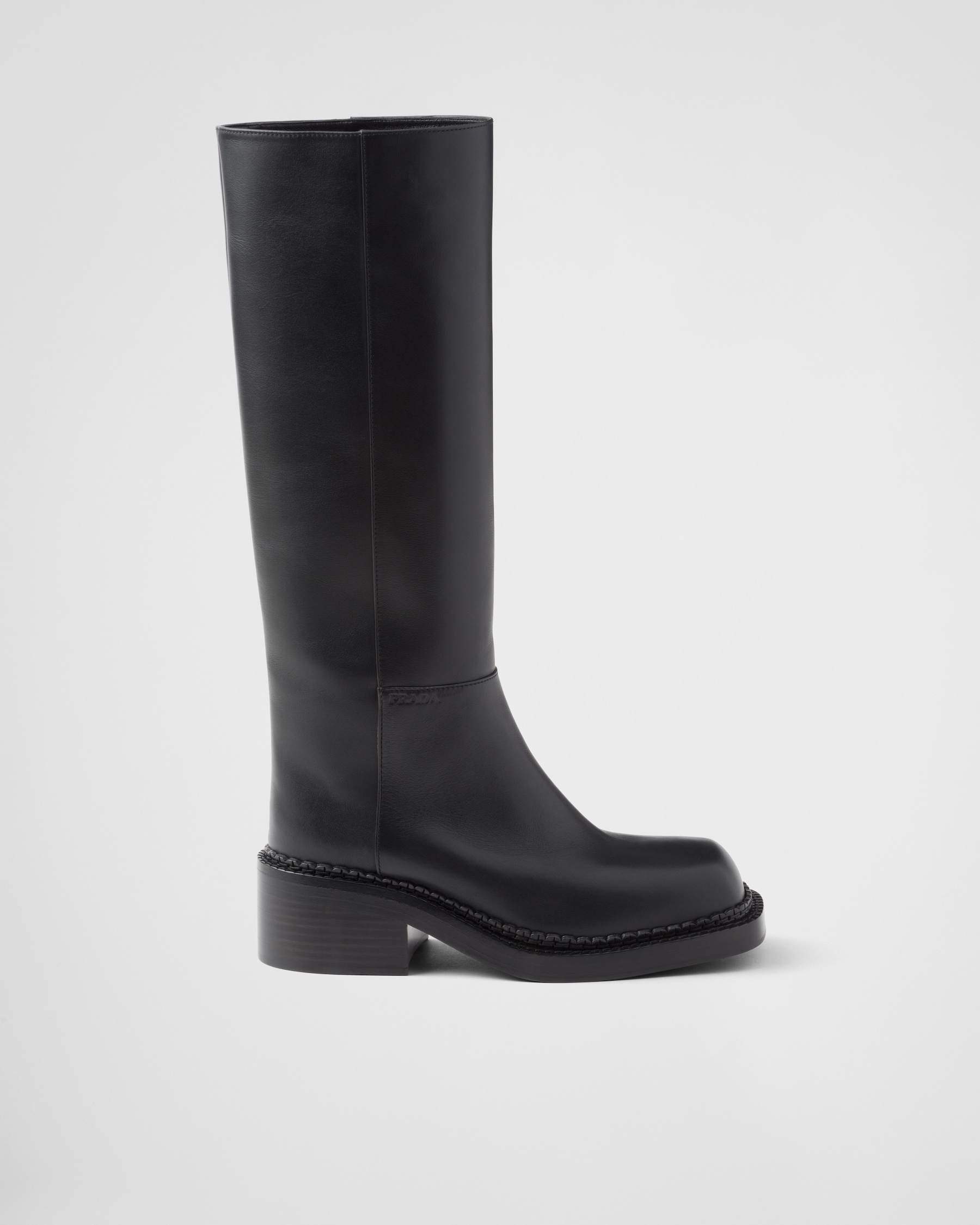 Black Leather Boots | PRADA