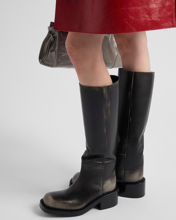 가죽 부츠 가죽 부츠