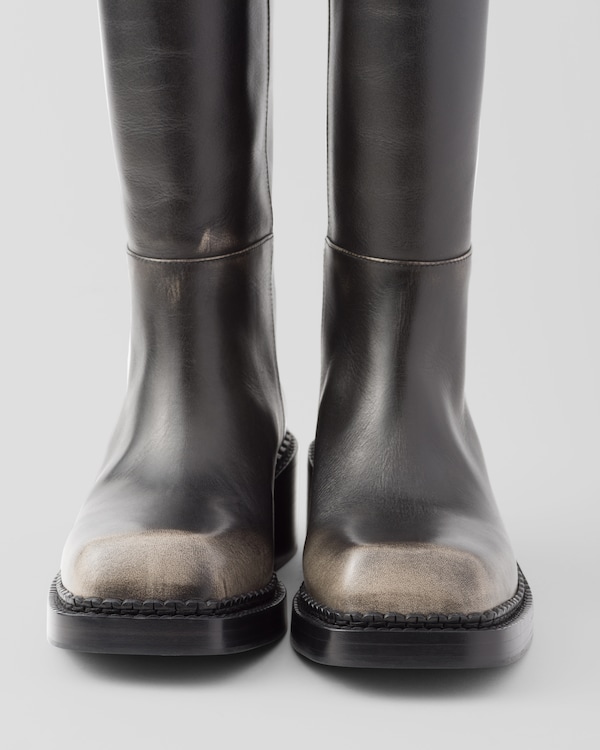 가죽 부츠 가죽 부츠