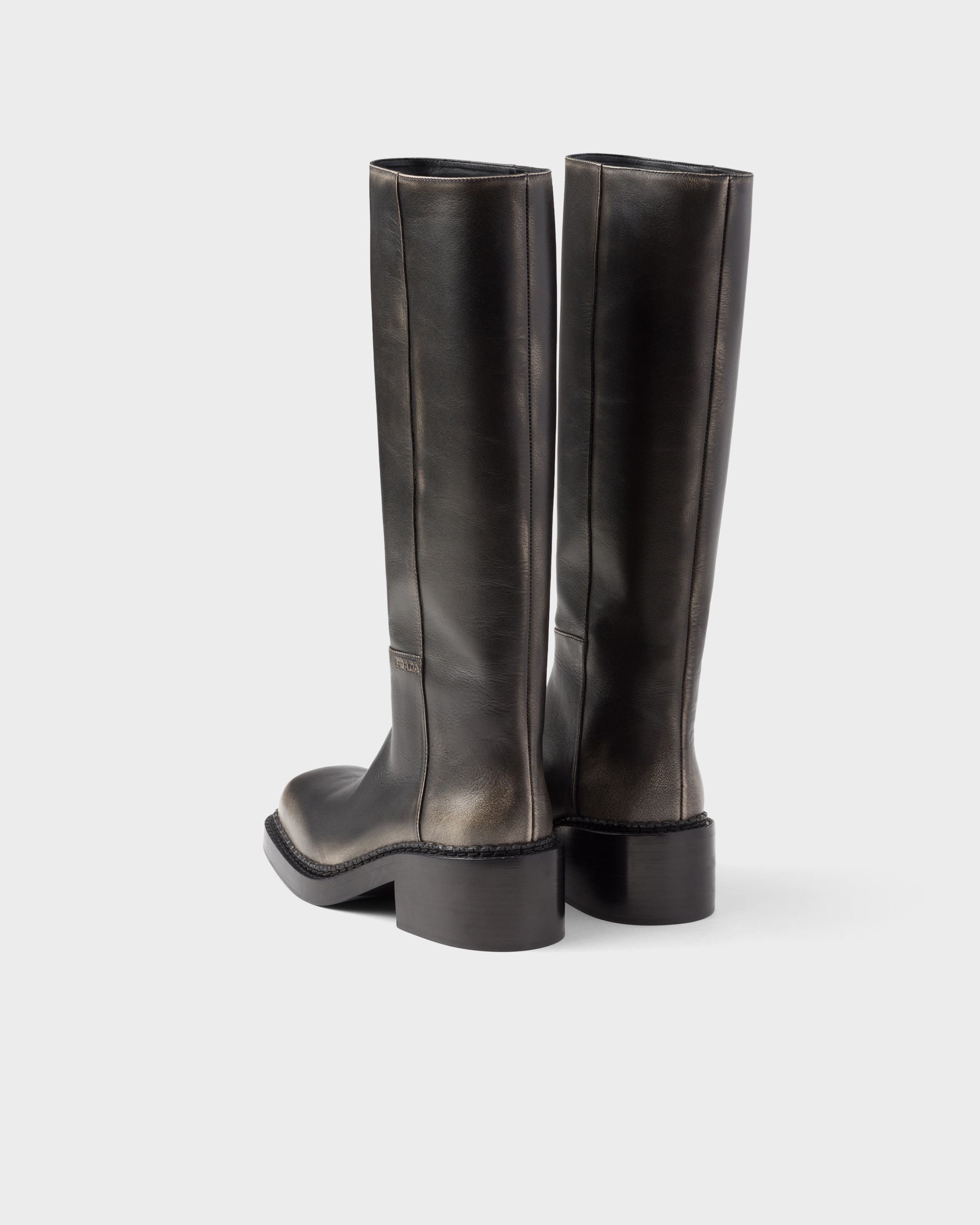 Black Leather Boots | PRADA