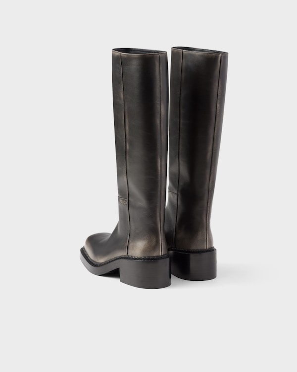 가죽 부츠 가죽 부츠