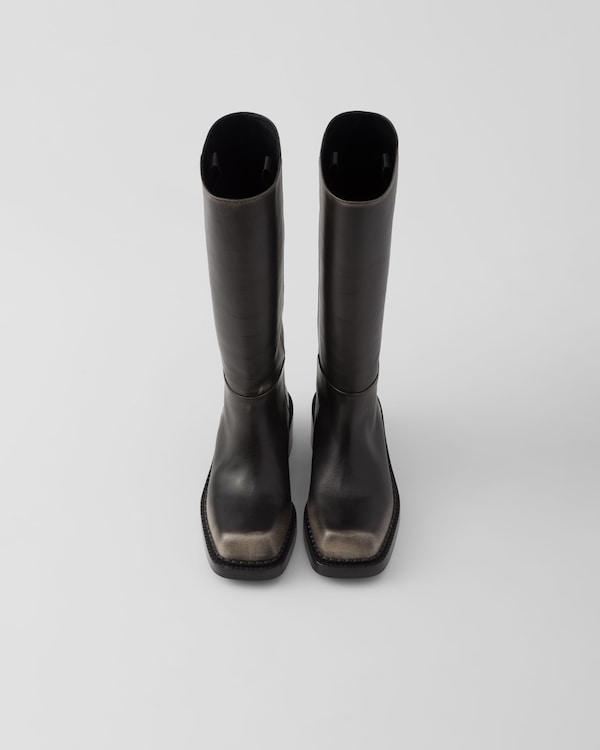 가죽 부츠 가죽 부츠