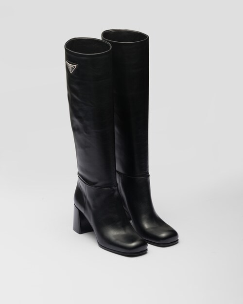 Black Leather boots | Prada