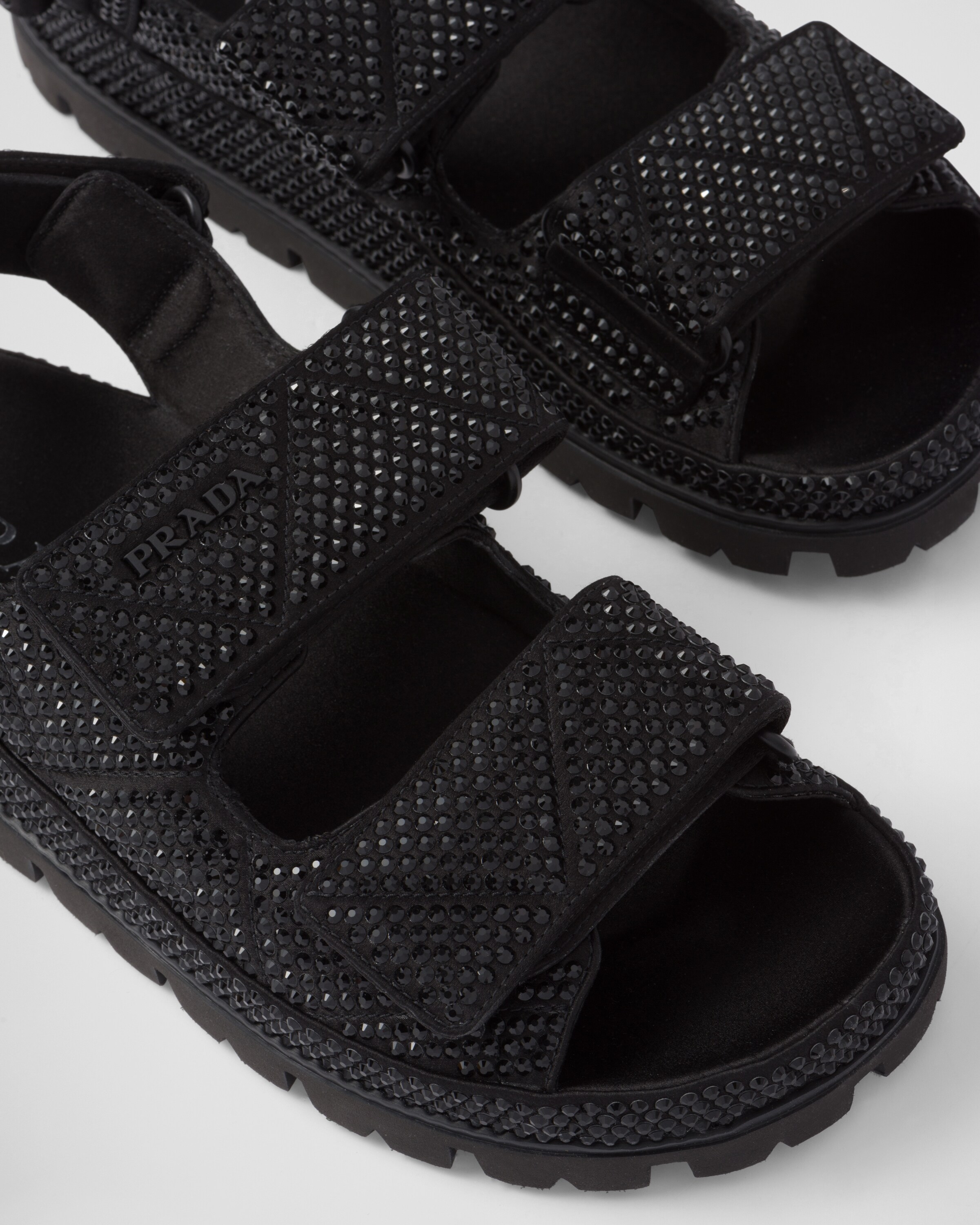 Prada satin shop sandals