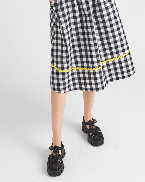 Monolith crochet cage sandals Monolith crochet cage sandals