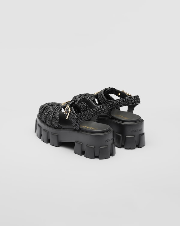 Monolith crochet cage sandals Monolith crochet cage sandals