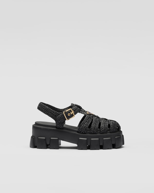 Monolith crochet cage sandals Monolith crochet cage sandals