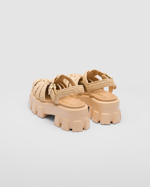 Gehäkelte Monolith Riemchensandalen Gehäkelte Monolith Riemchensandalen