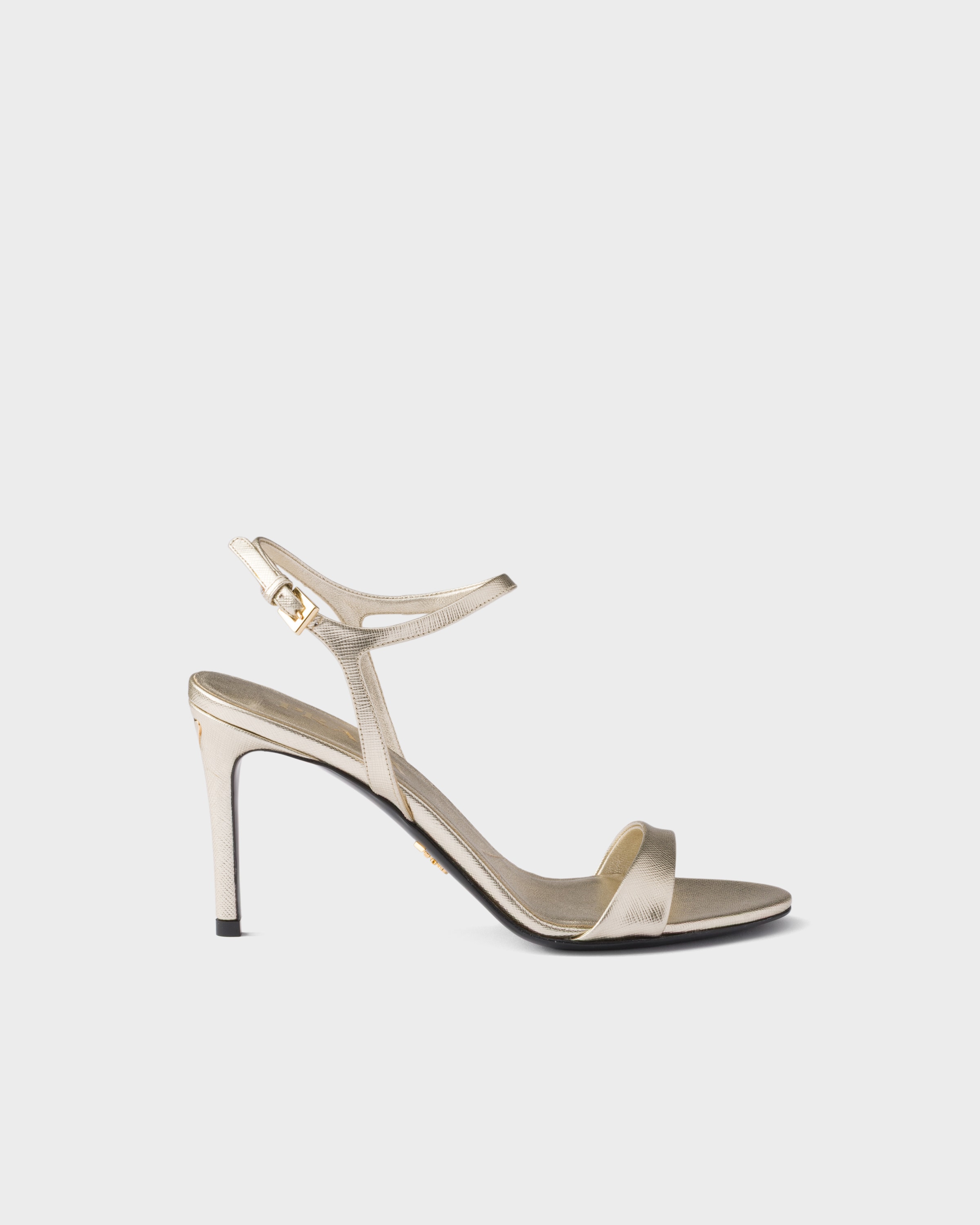 Prada Patent Saffiano leather sandals