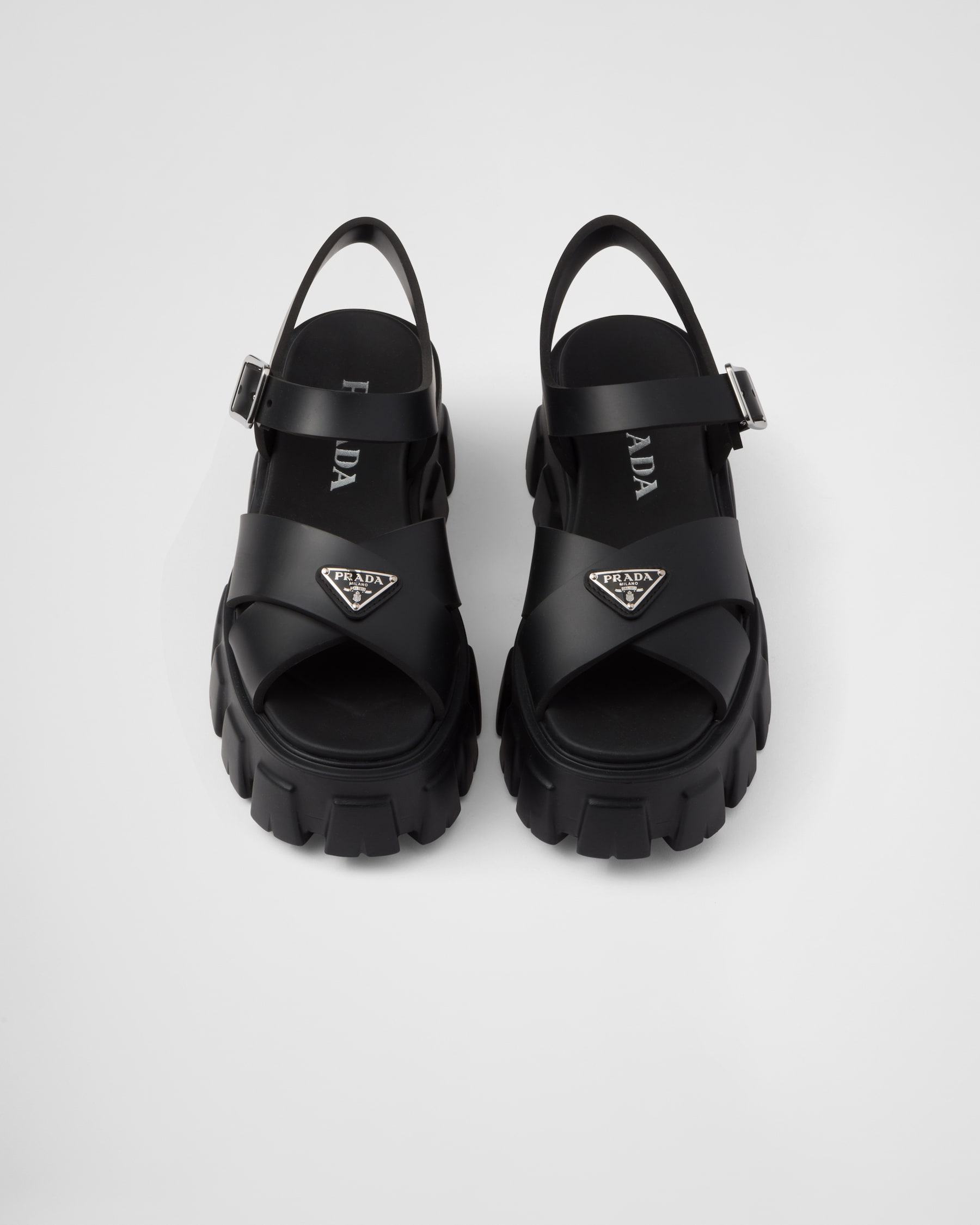 PRA MONOLITH NAPPA SANDALS BLACK LAMBSKIN main image 1