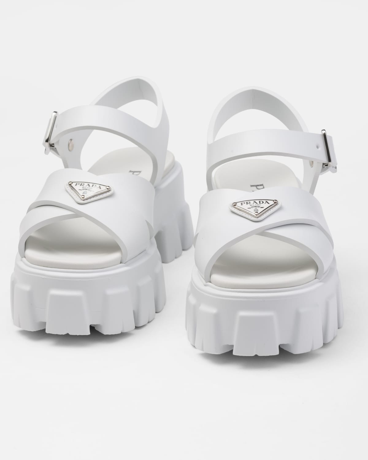 MONOLITH SLIPPER SANDALS IN WHITE RUBBER main image 0