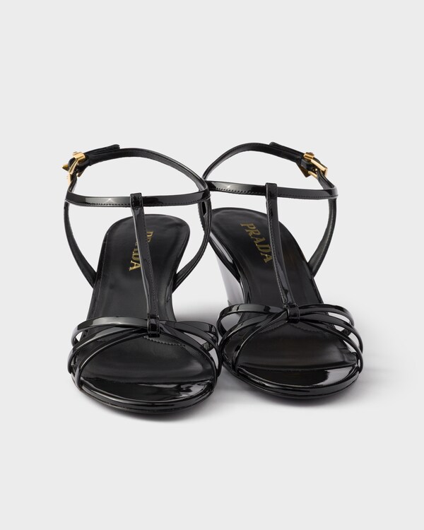 Patent leather sandals - Black Patent leather sandals - Black