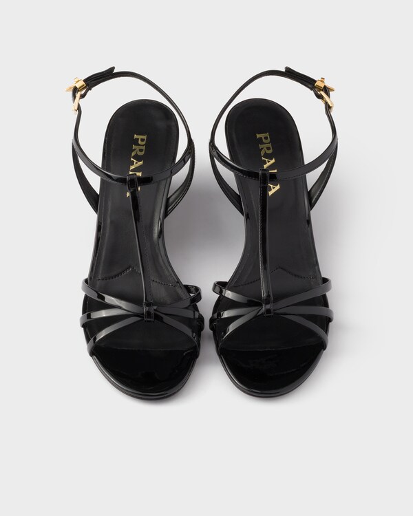 Patent leather sandals - Black Patent leather sandals - Black