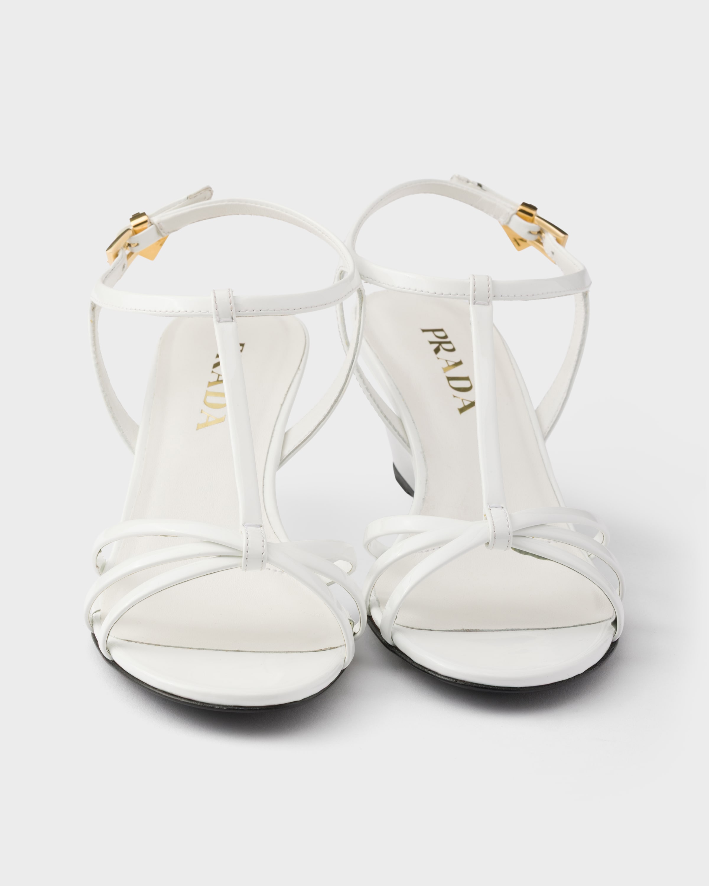 White Patent leather sandals | PRADA - United States