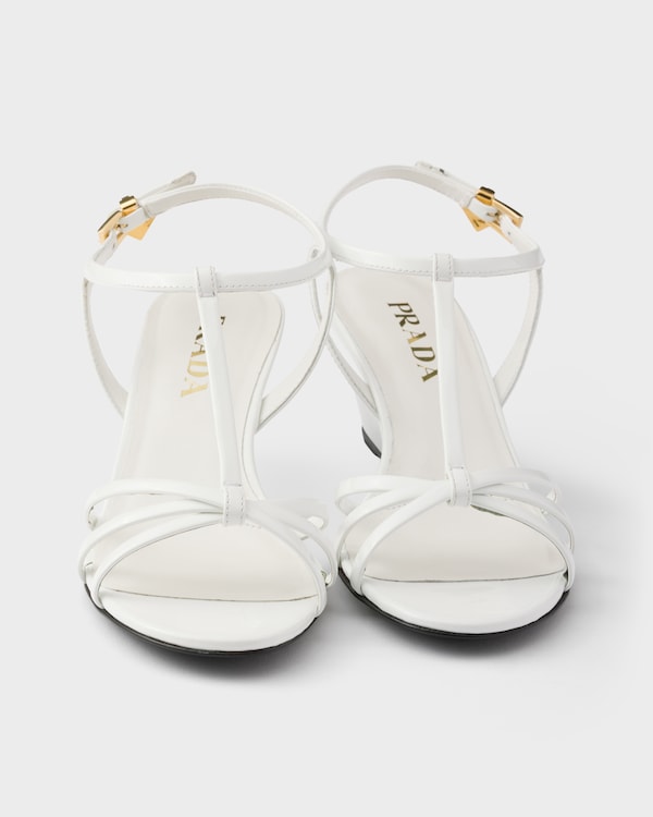Patent leather sandals - White Patent leather sandals - White