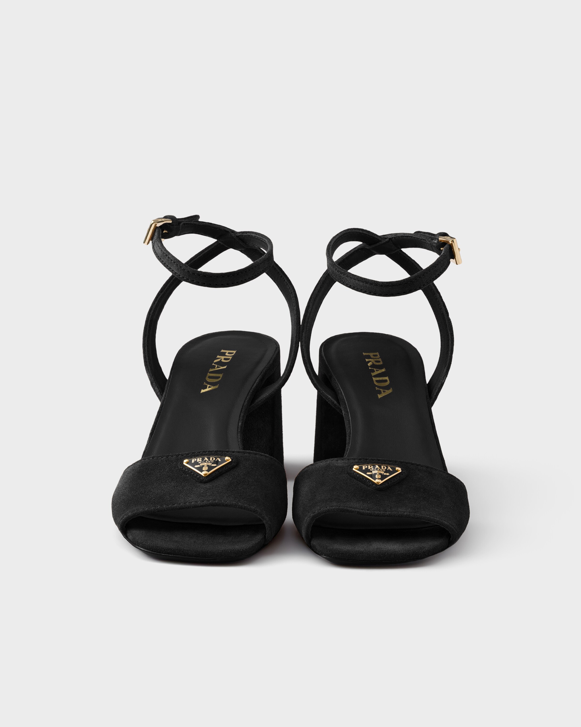 Black Suede Sandals | PRADA - United States