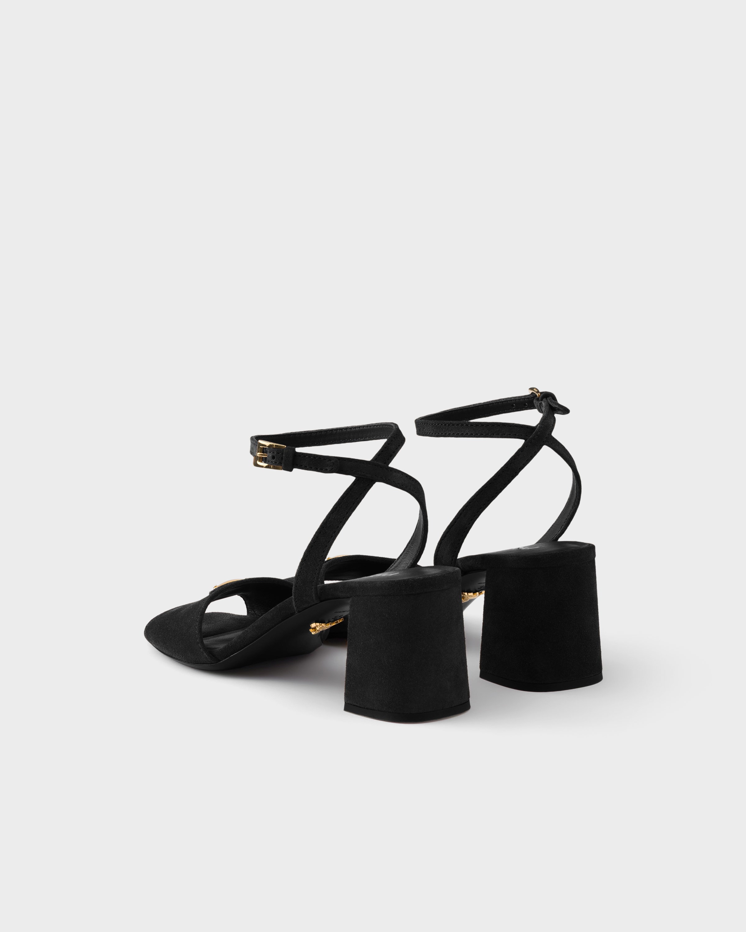 Black Suede Sandals | PRADA - United States