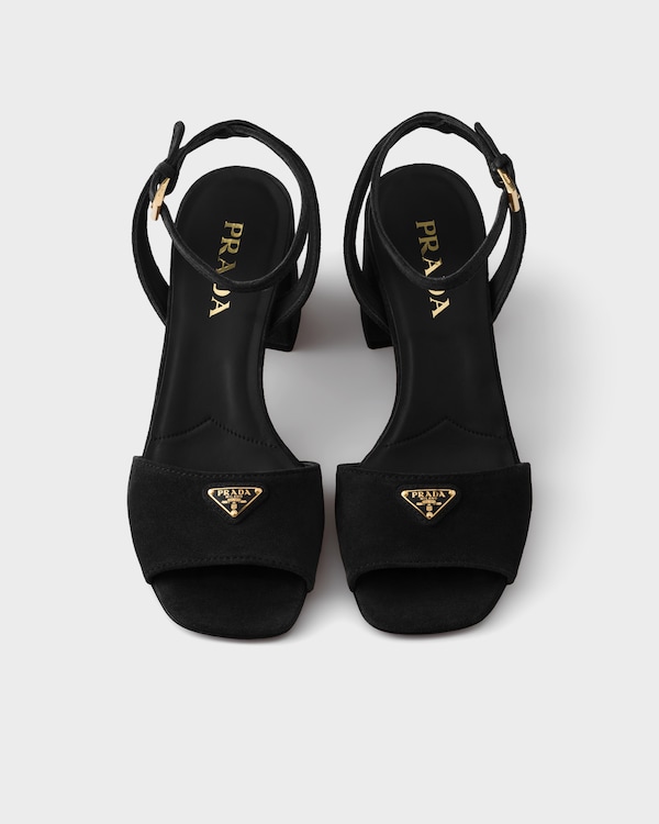 Suede sandals - Black Suede sandals - Black