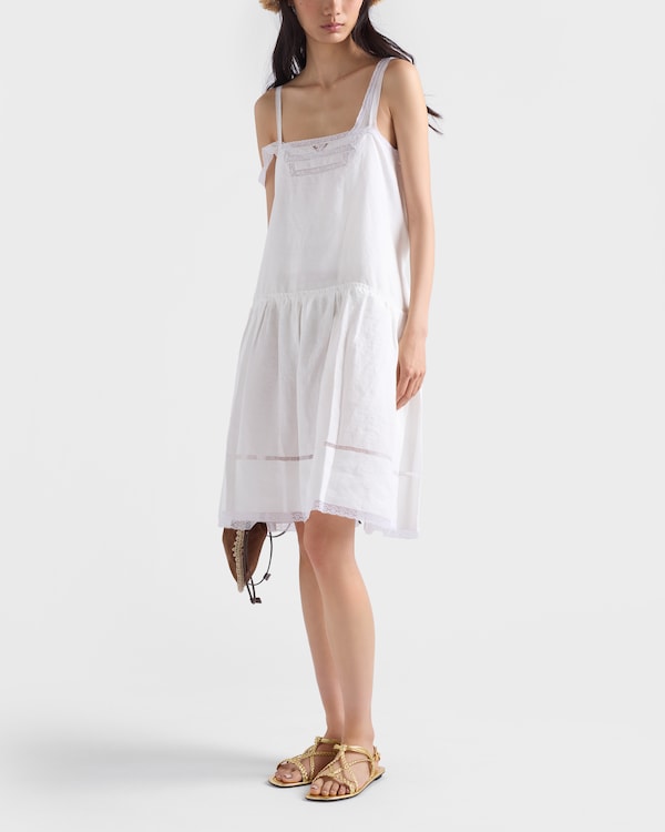 Flat mordoré nappa leather sandals - Platinum Flat mordoré nappa leather sandals - Platinum