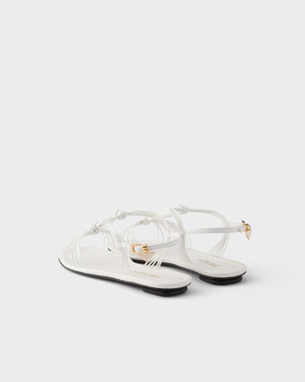 Patent leather sandals - White Patent leather sandals - White