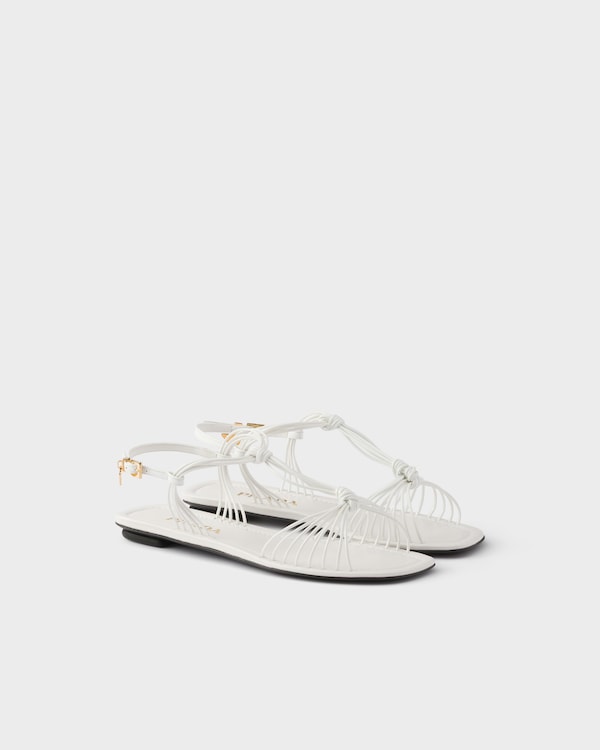 Patent leather sandals - White Patent leather sandals - White