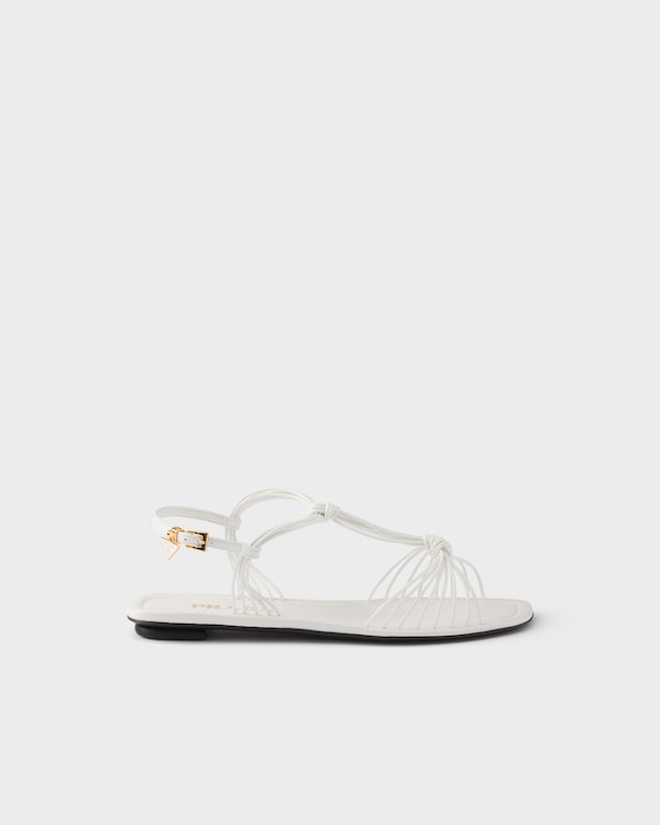 Patent leather sandals - White Patent leather sandals - White