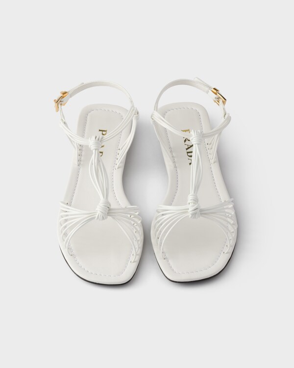 Patent leather sandals - White Patent leather sandals - White